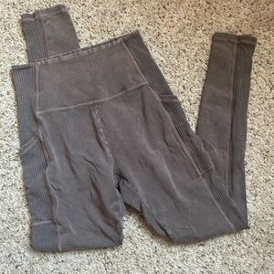 Aerie Brown Moto Leggings